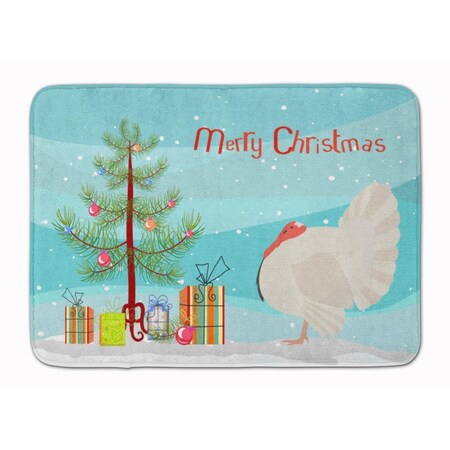 Carolines Treasures White Holland Turkey Christmas Machine Washable Memory Foam Mat BB9350RUG